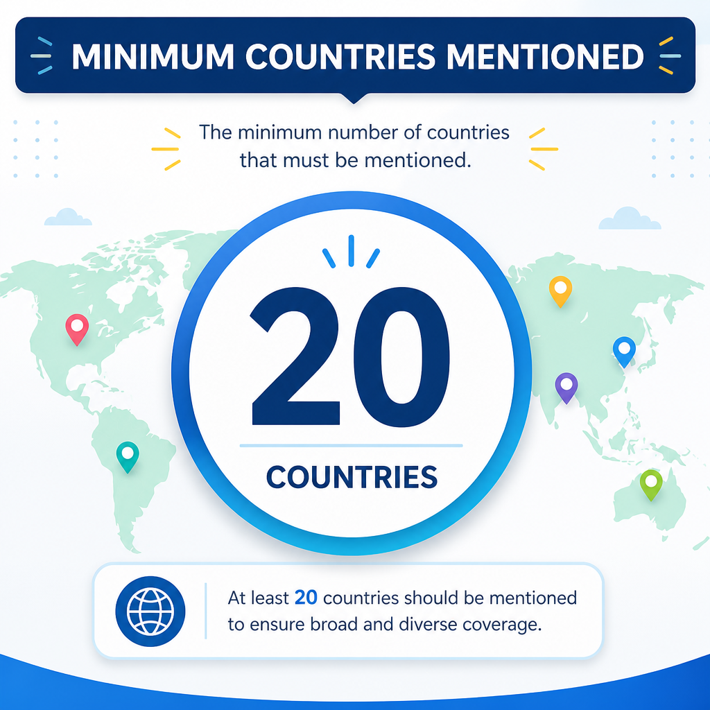 Geographic spread of compiled conversion accounts