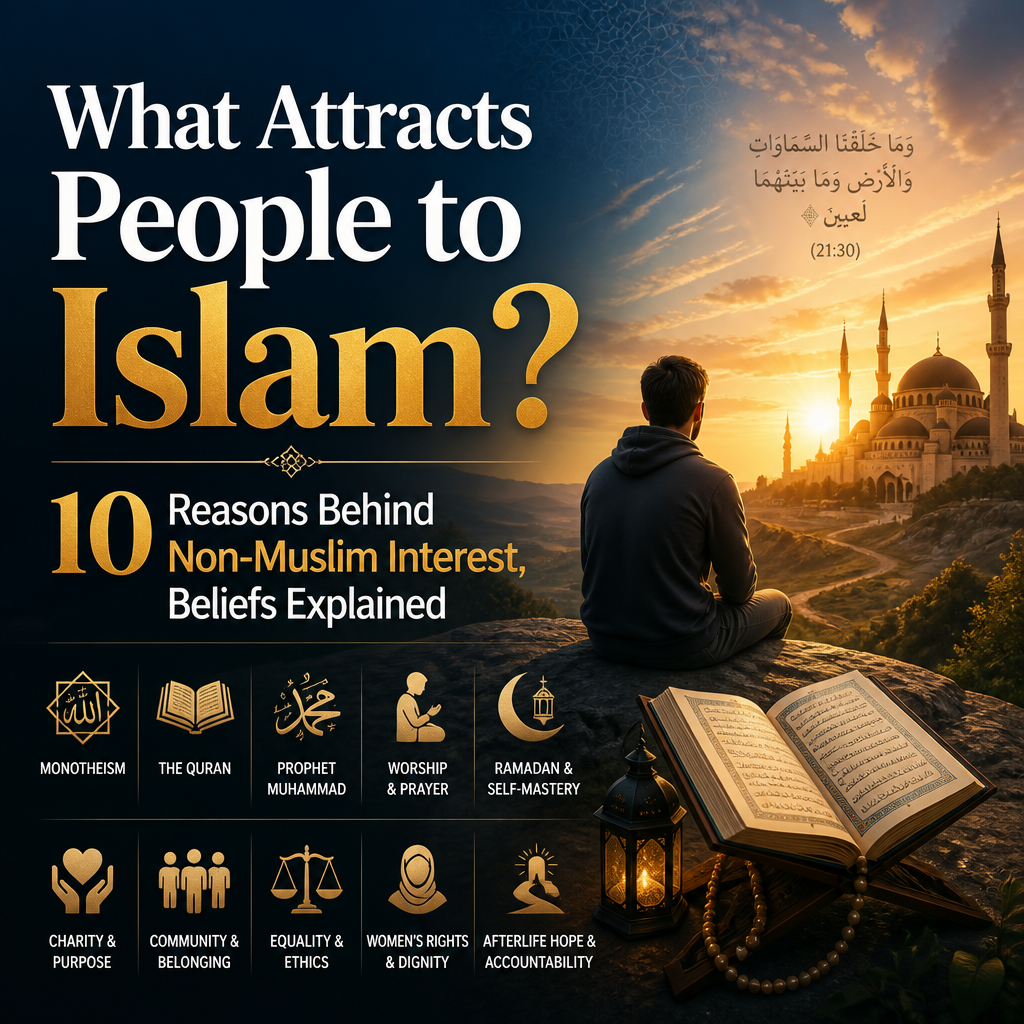 What Attracts People to Islam? 10 Reasons Behind Non-Muslim Interest, Beliefs Explained + (banner)