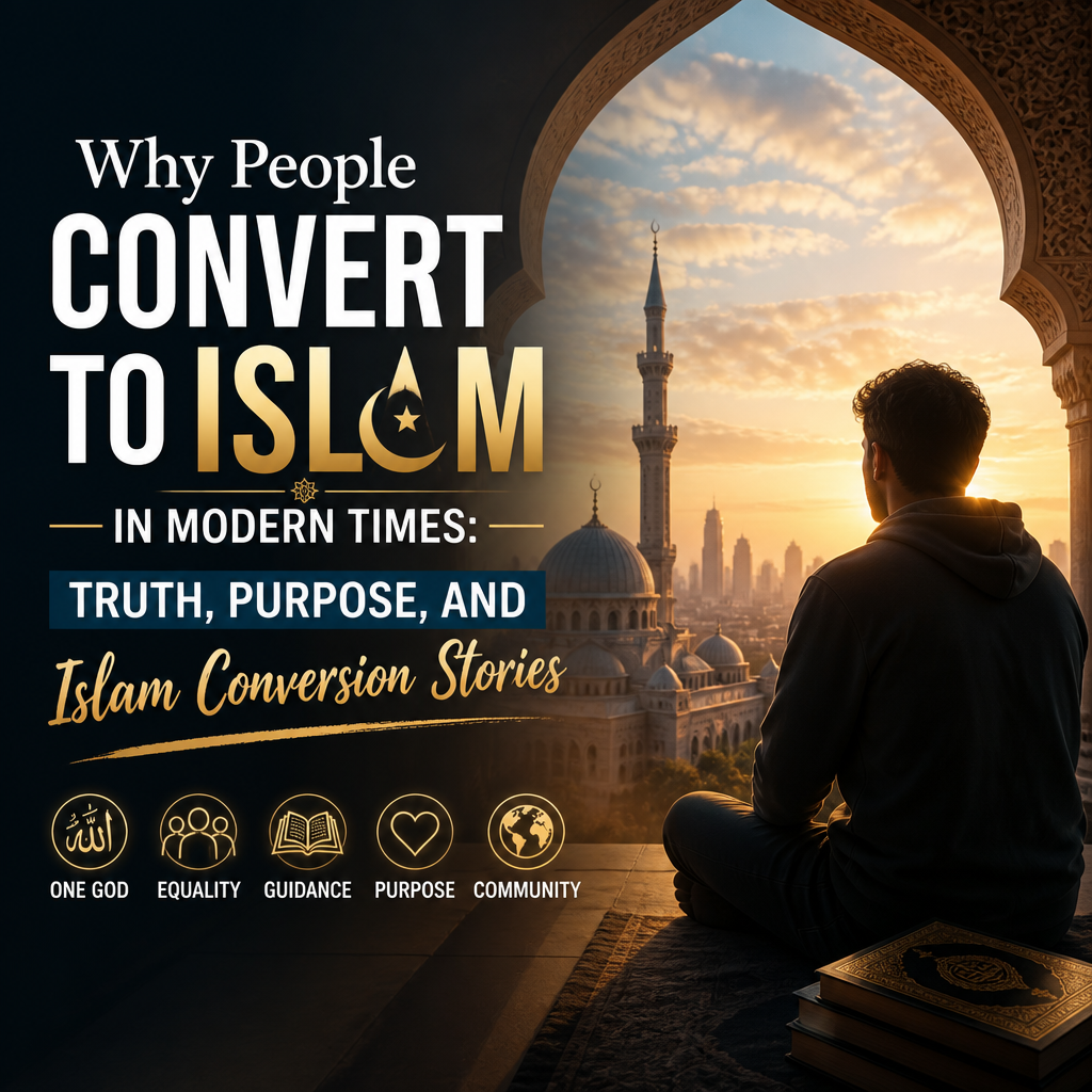 Why People Convert to Islam in Modern Times: Truth, Purpose, and Islam Conversion Stories + (banner)