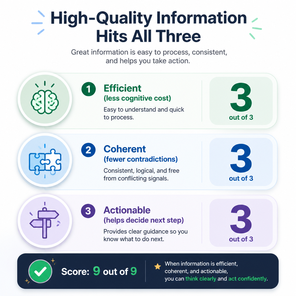 Belief framework efficiency attributes