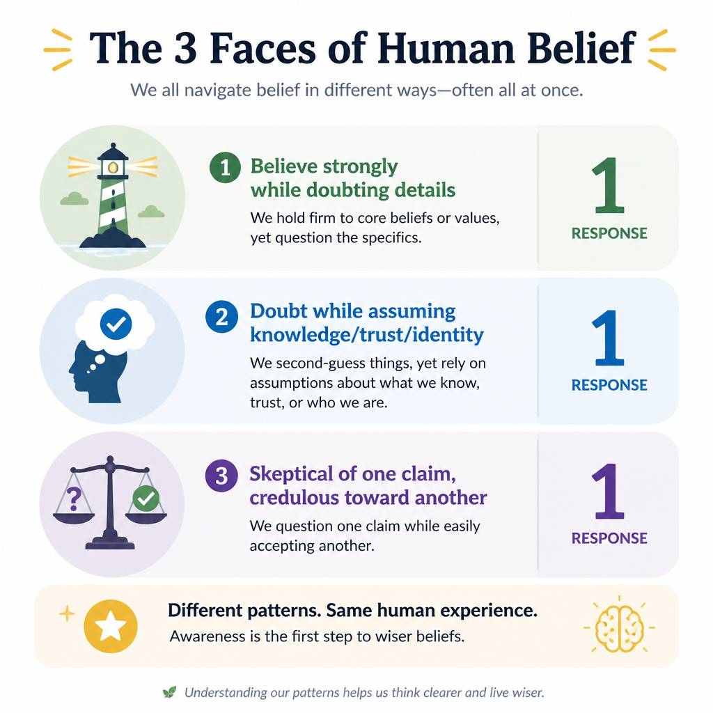 Belief vs Doubt co-existence statements