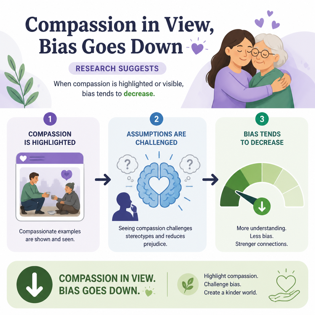Bias reduction lever suggested in text compassion highlighted