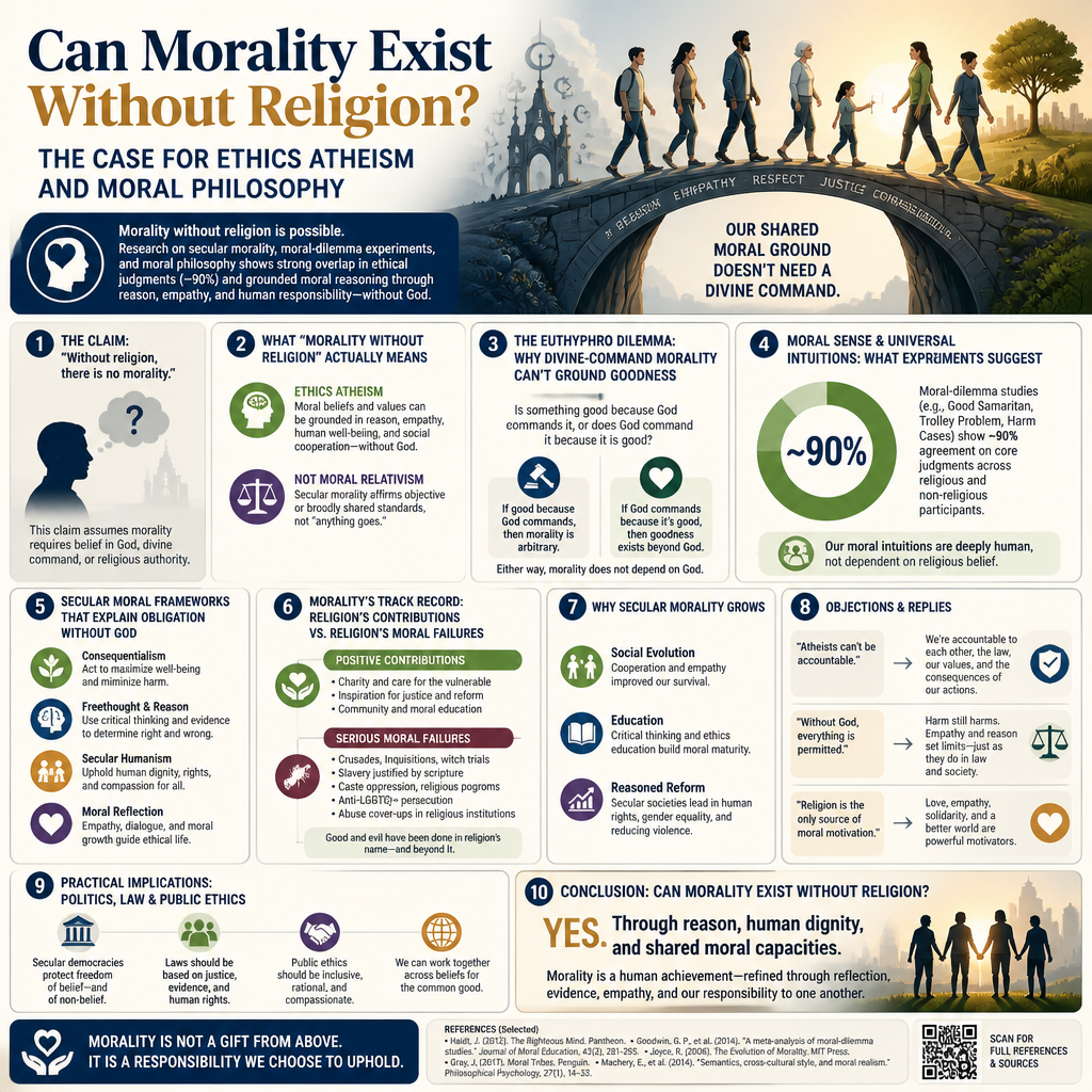 Can Morality Exist Without Religion? The Case for Ethics Atheism and Moral Philosophy + (infograph)