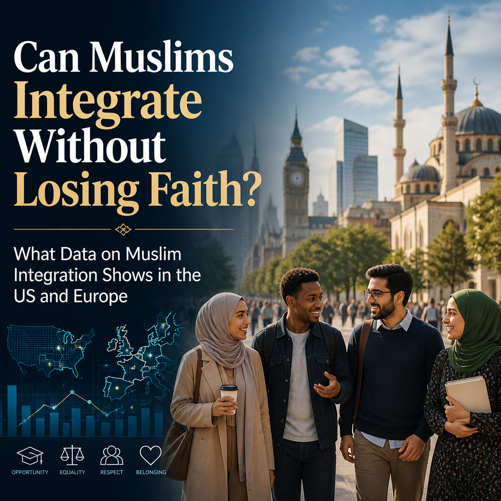 Can Muslims Integrate Without Losing Faith? What Data on Muslim Integration Shows in the US and Europe + (banner)