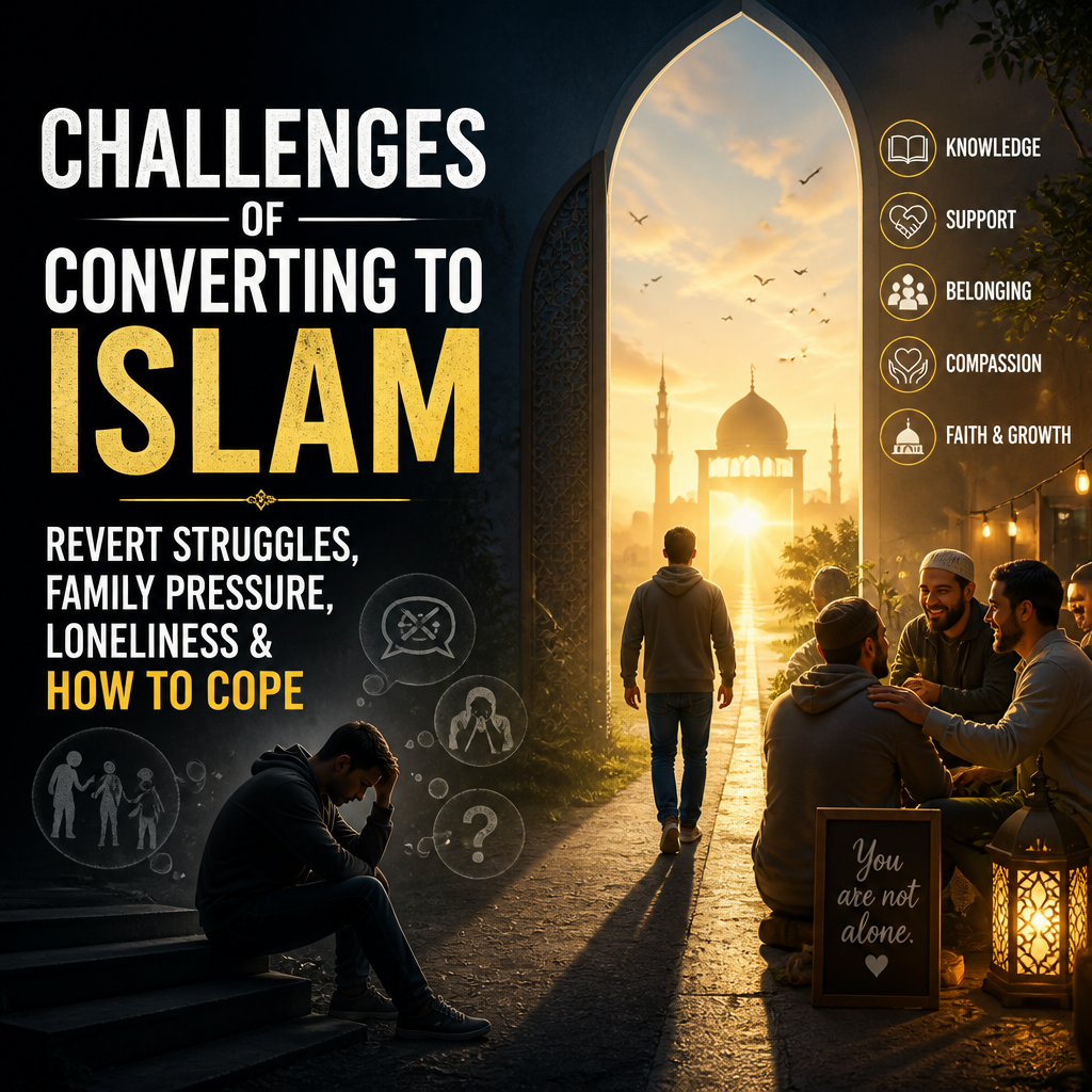 Challenges of Converting to Islam: Revert Struggles, Family Pressure, Loneliness & How to Cope banner