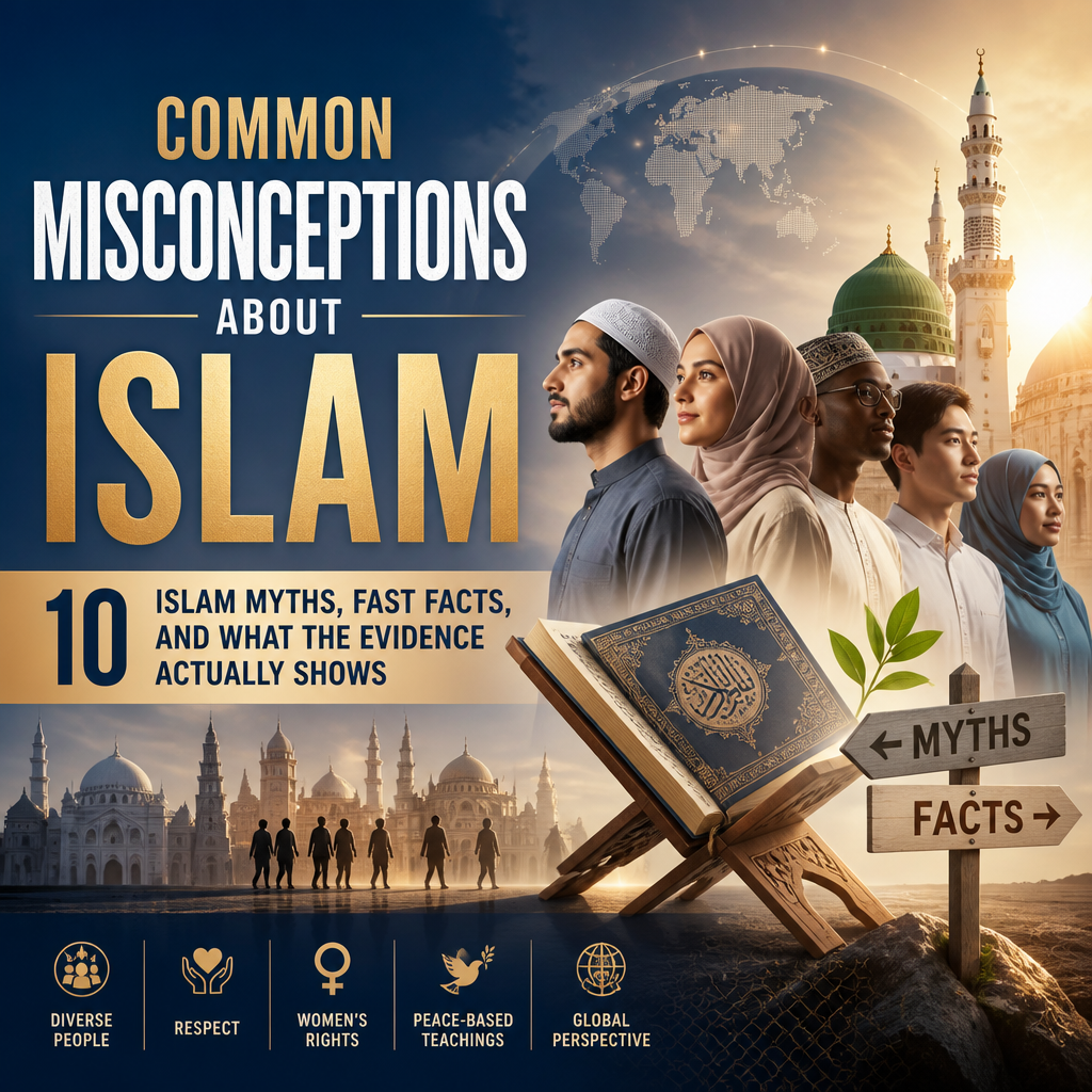 Common Misconceptions About Islam: 10 Islam Myths, Fast Facts, and What the Evidence Actually Shows + (banner)