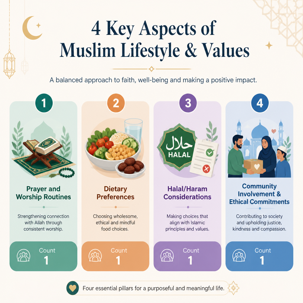 Daily manifestations of Muslim identity