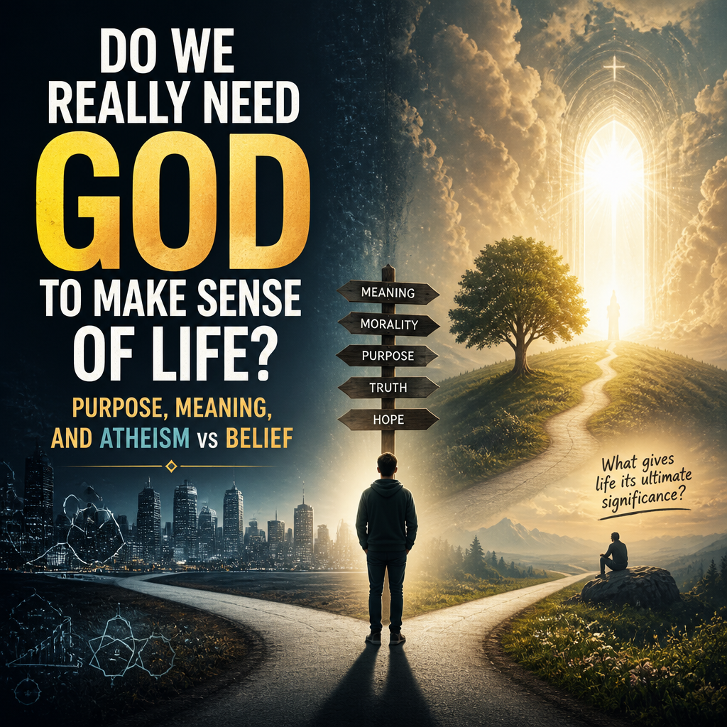 Do We Really Need God to Make Sense of Life? Purpose, Meaning, and Atheism vs Belief + (banner)