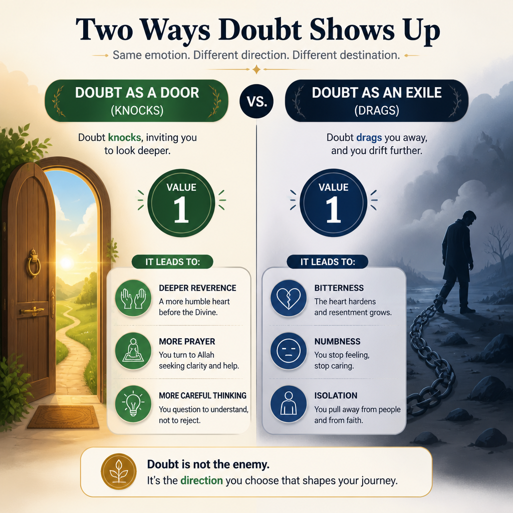 Doubt types and typical outcomes