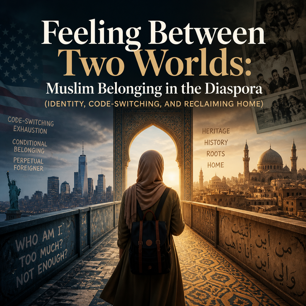 Feeling Between Two Worlds: Muslim Belonging in the Diaspora (Identity, Code-Switching, and Reclaiming Home) banner