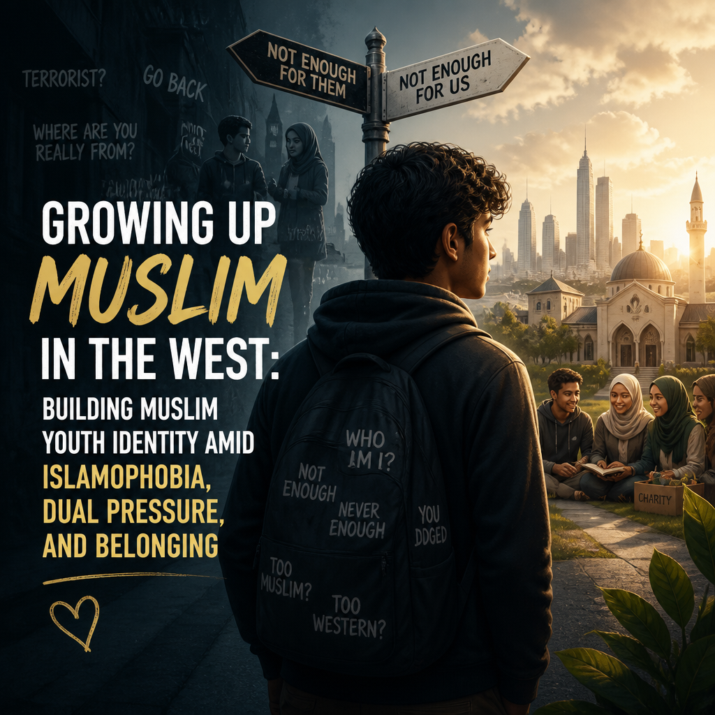 Growing Up Muslim in the West: Building Muslim Youth Identity Amid Islamophobia, Dual Pressure, and Belonging + (banner)