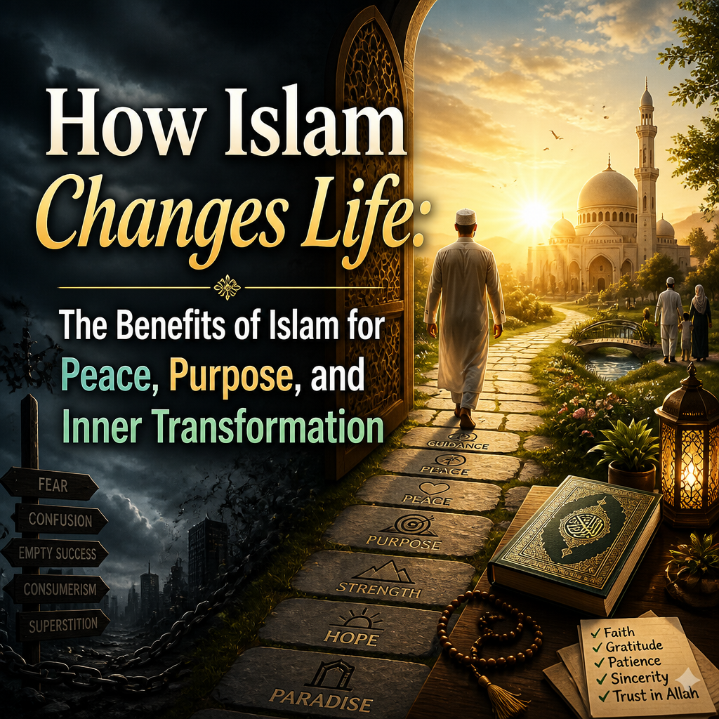 How Islam Changes Life: The Benefits of Islam for Peace, Purpose, and Inner Transformation + (banner)