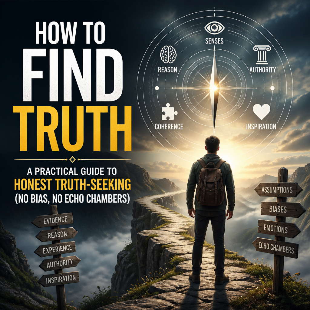 How to Find Truth: A Practical Guide to Honest Truth-Seeking (No Bias, No Echo Chambers) + (banner)