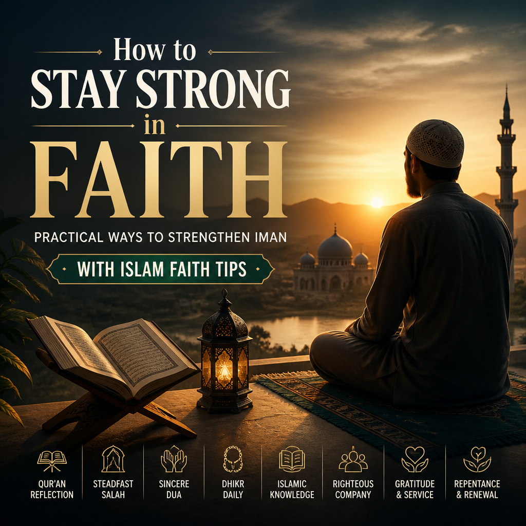 How to Stay Strong in Faith: Practical Ways to Strengthen Iman With Islam Faith Tips + (banner)