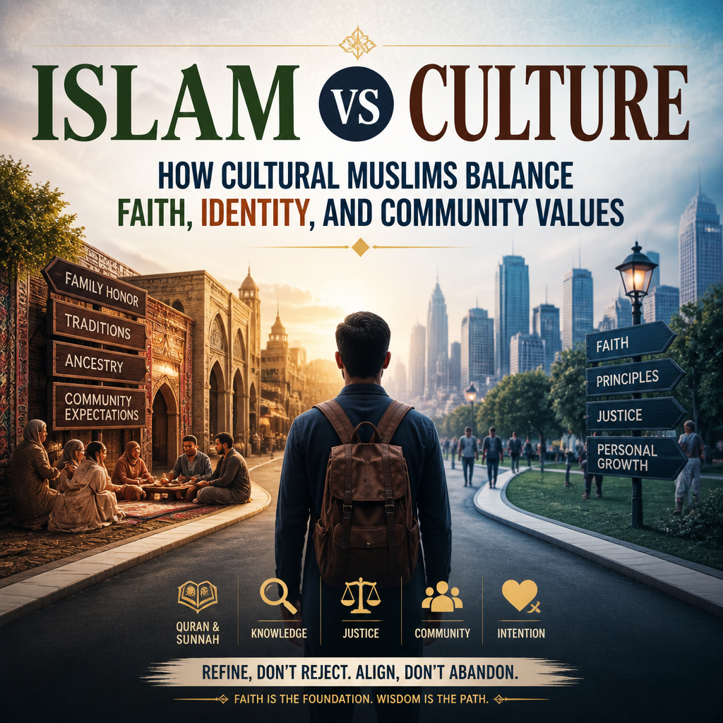 Islam vs Culture: How Cultural Muslims Balance Faith, Identity, and Community Values + (banner)