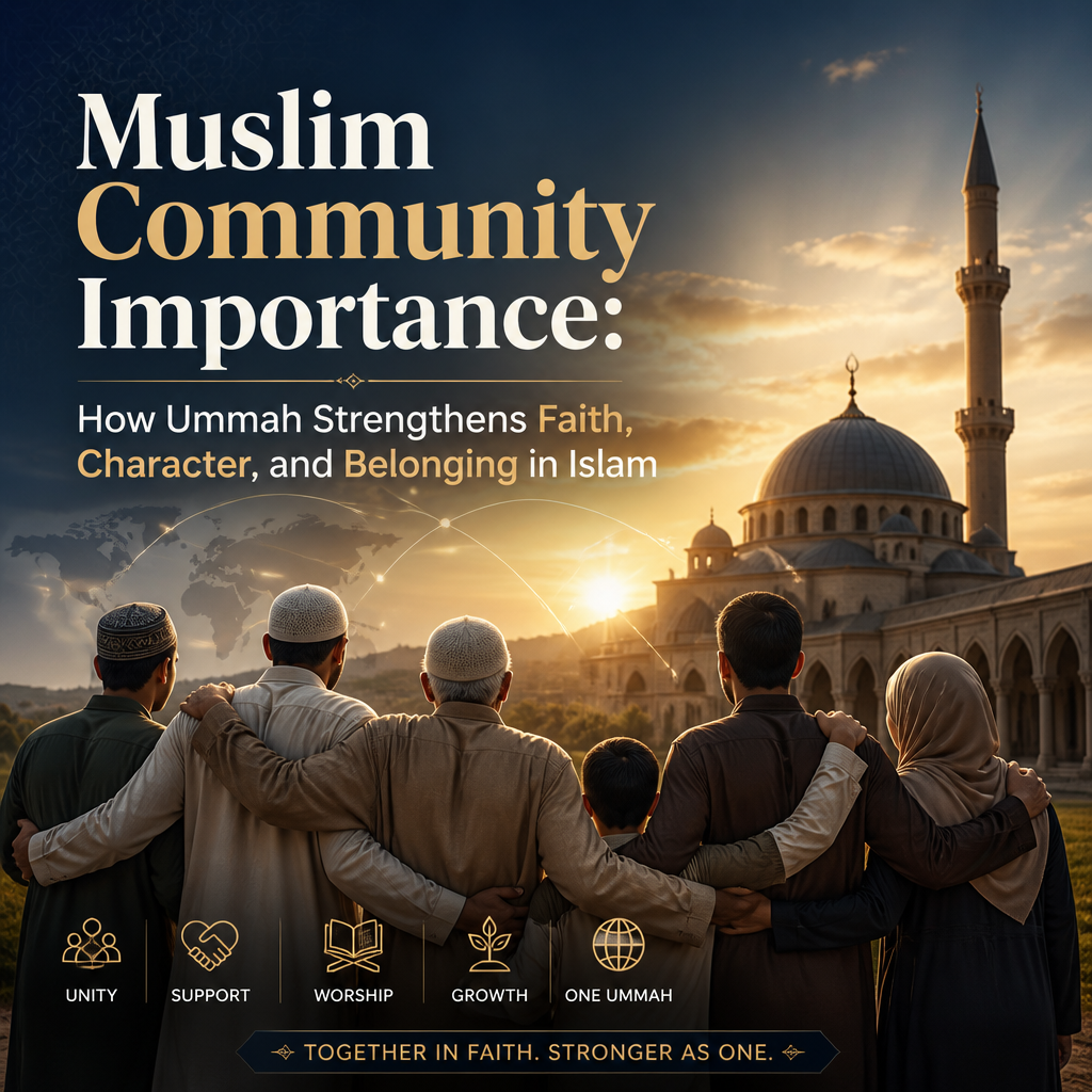 Muslim Community Importance: How Ummah Strengthens Faith, Character, and Belonging in Islam + (banner)