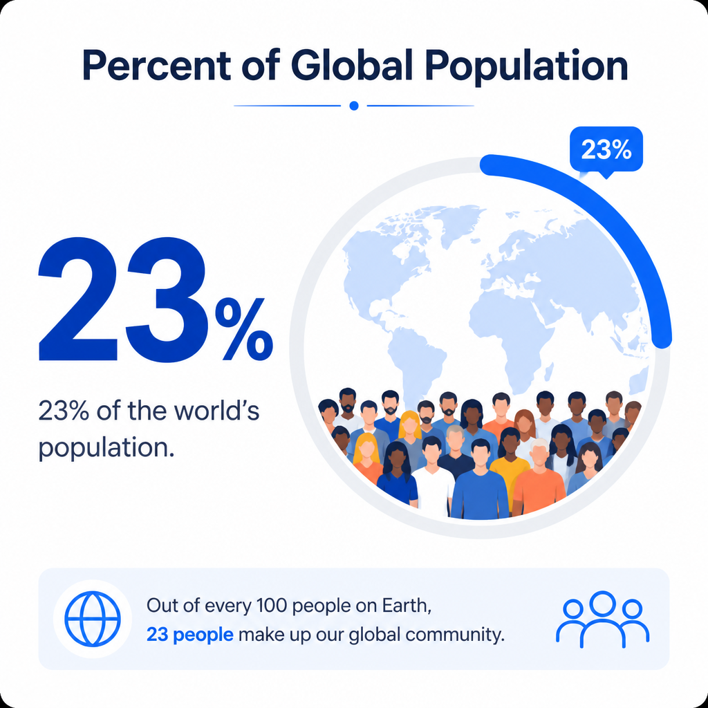 Muslims as percent of global population