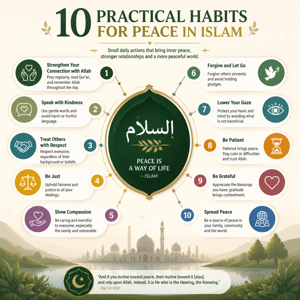 Peace-building daily habits list size