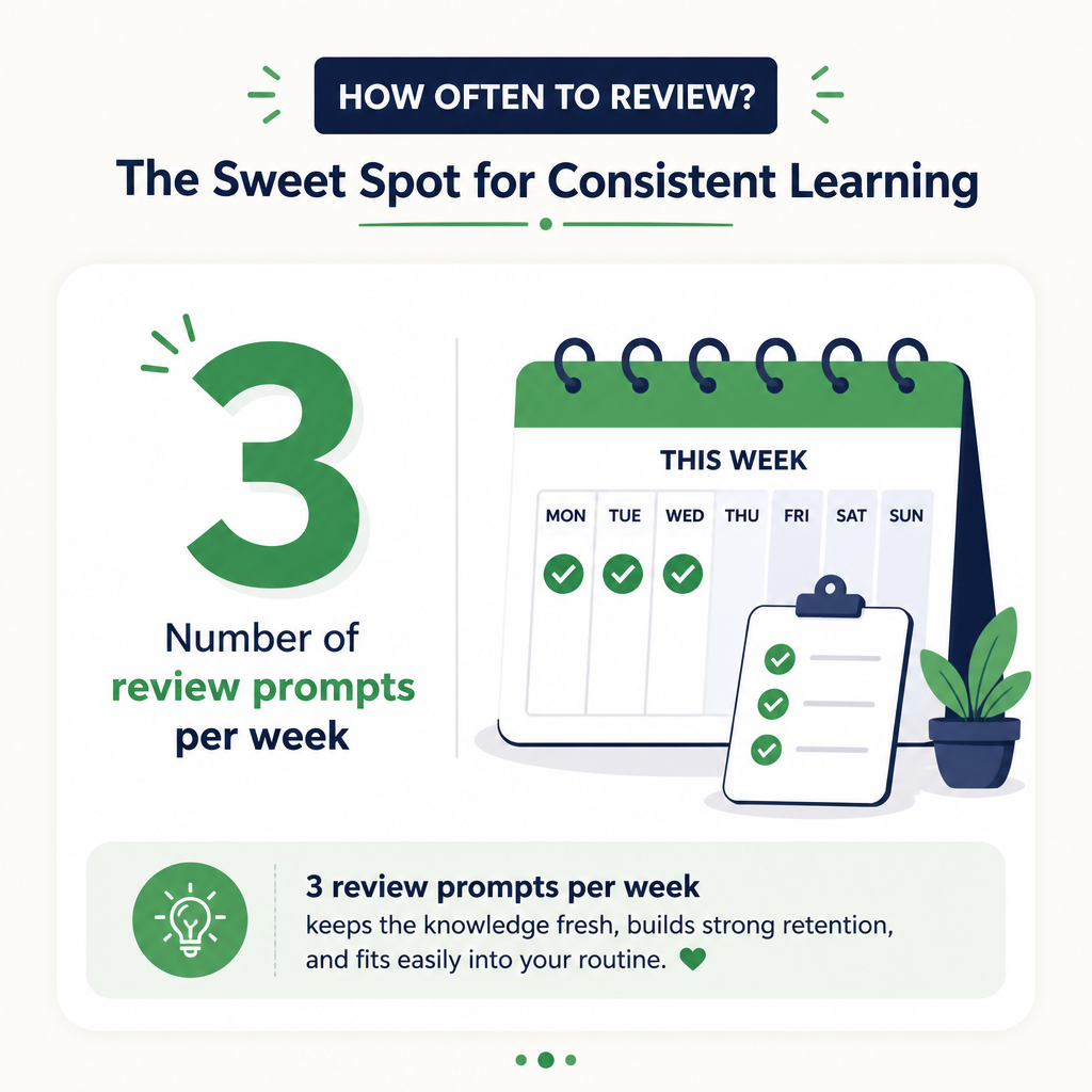 Practical weekly review questions