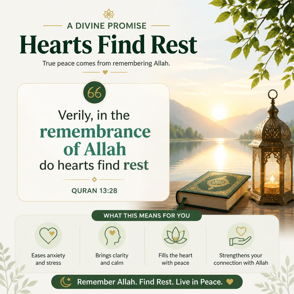Quran 13:28 Rest Response