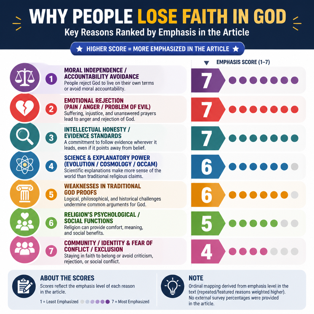 Reasons for why people become atheists (qualitative-to-ordinal mapping)