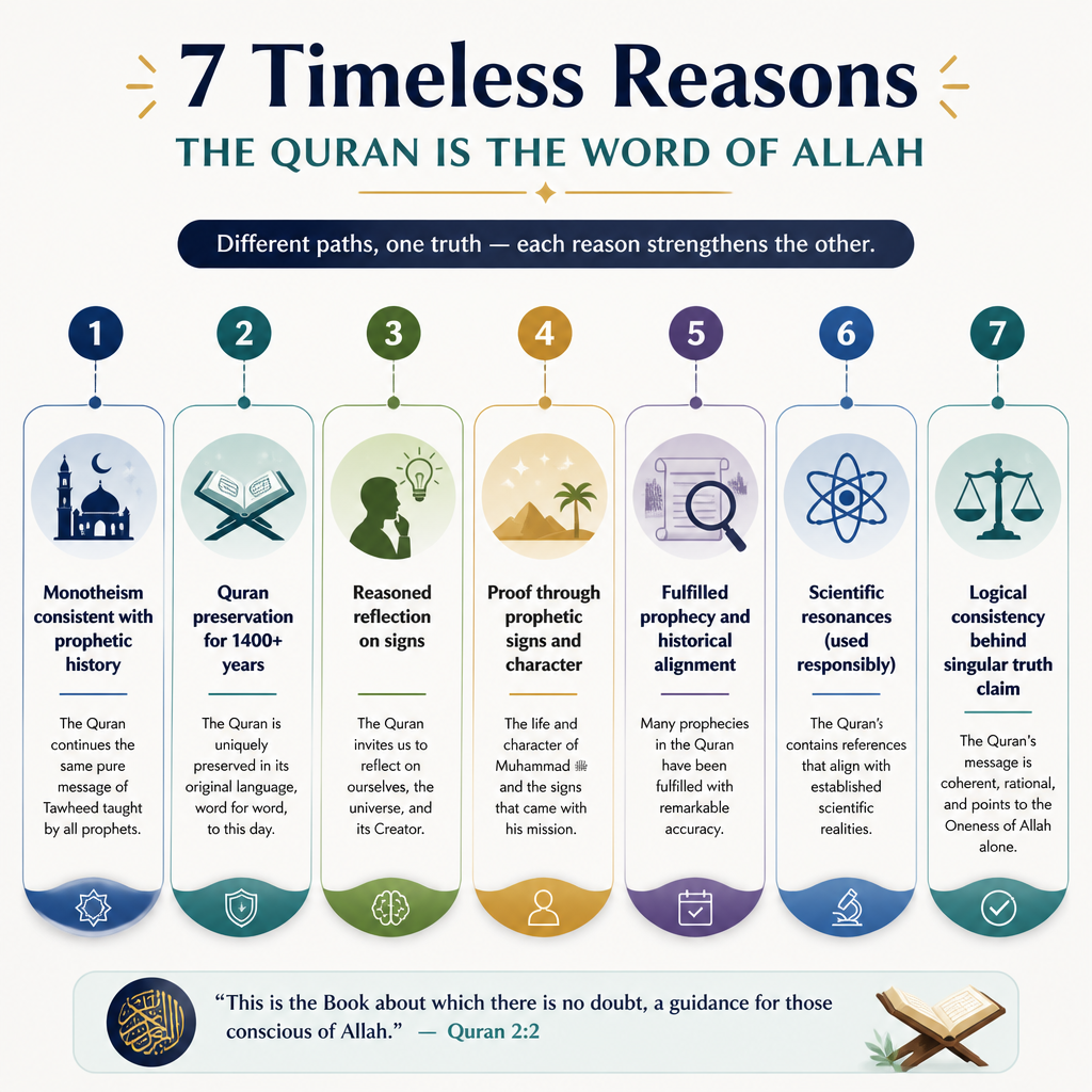 Seven main lines of reasoning (ordered checklist)