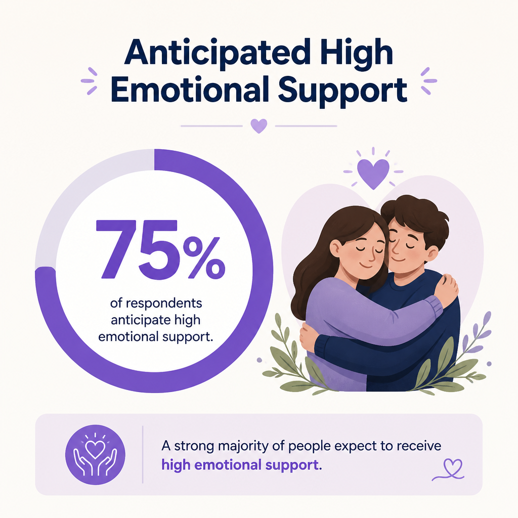 Share anticipating high emotional support when needed