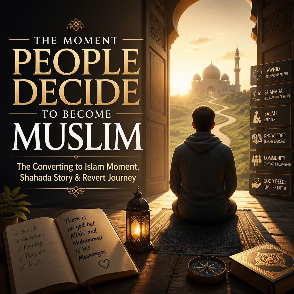 The Moment People Decide to Become Muslim: The Converting to Islam Moment, Shahada Story & Revert Journey banner