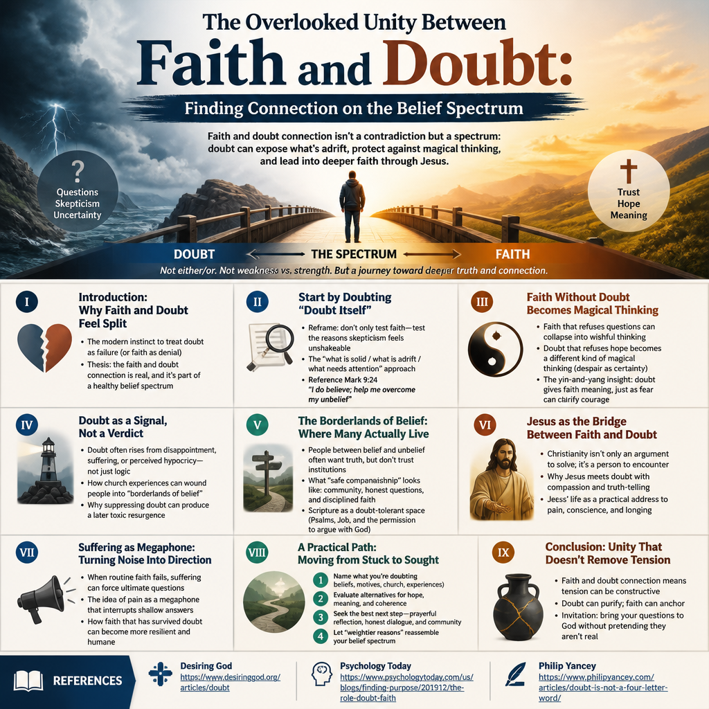 The Overlooked Unity Between Faith and Doubt: Finding Connection on the Belief Spectrum + (infograph)